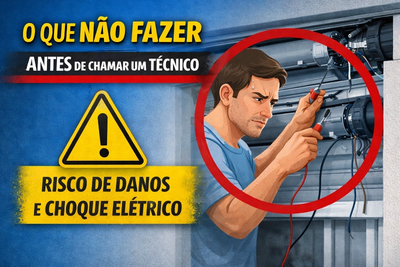 o que não fazer se o estores eletrico não funciona